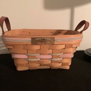 Henn Workshops  Vintage Handmade Wooden Basket 1990